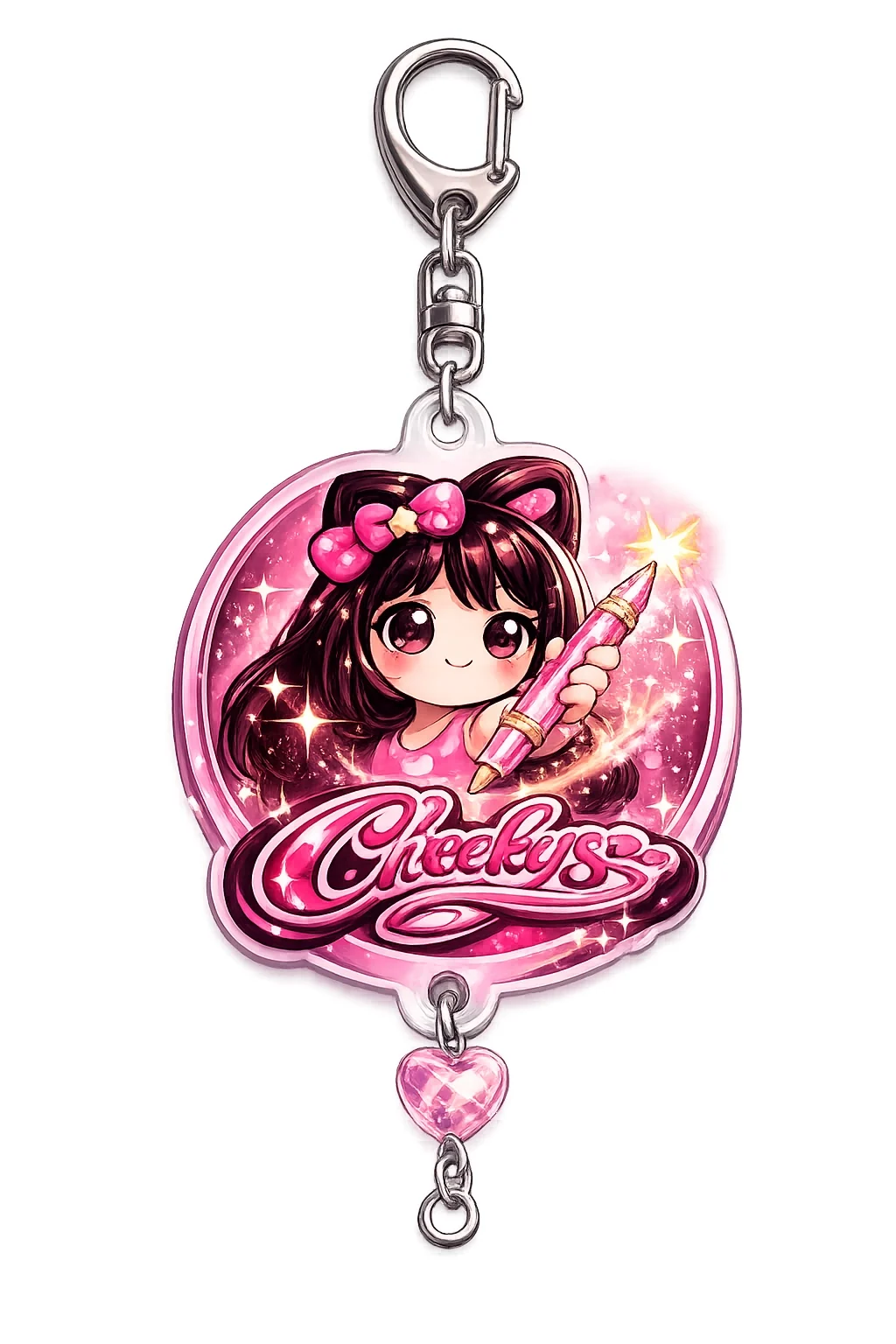 Cheekys charm keychain concept